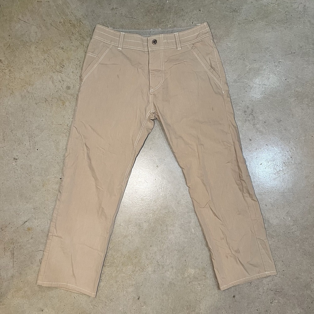 Kuhl Slax Pants Mens 32X30 Khaki Klassik Fit Hiking Chino Stretch Outdoor